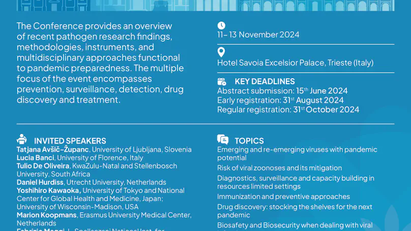 An International Conference to Meet the Challenges of Future Pandemics